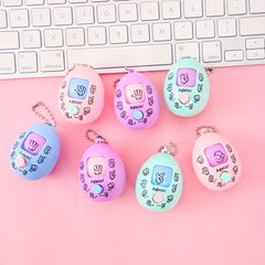 7pcs Guessing Egg Pendant Keychain Set for Decoration