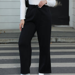  Sporty Pants Women's Plus Wide Leg Trousers