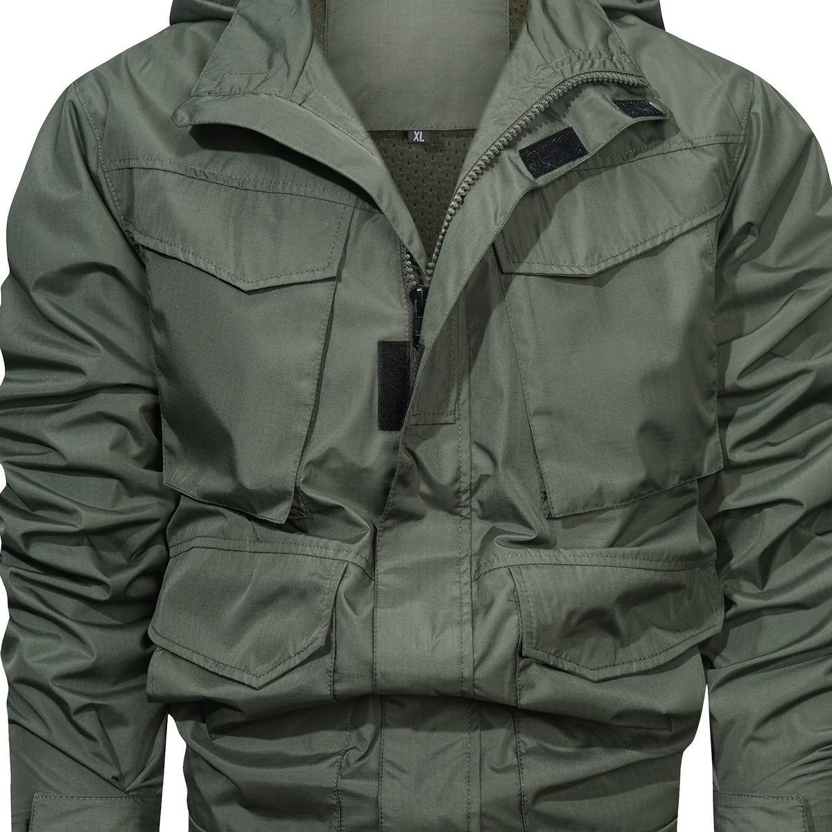 Men's Lightweight Hooded Trench Jacket