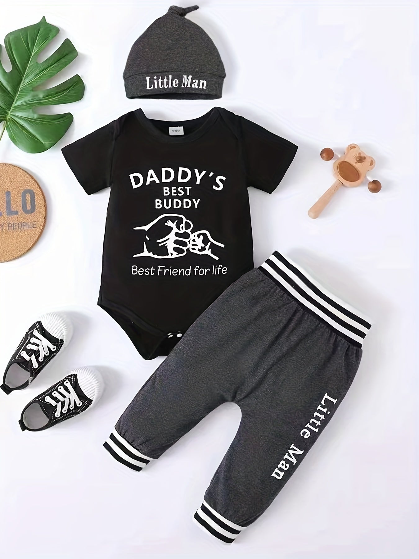 Boys Daddy's Buddy Onesies & Sweatpants Set