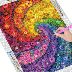 Abstract Flower Full Diamond Painting Kit