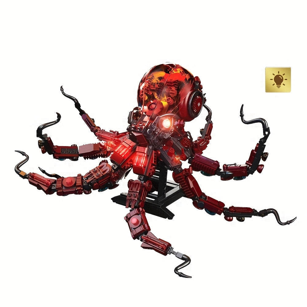 Mechanical Octopus Building Blocks Underwater World Animal Model