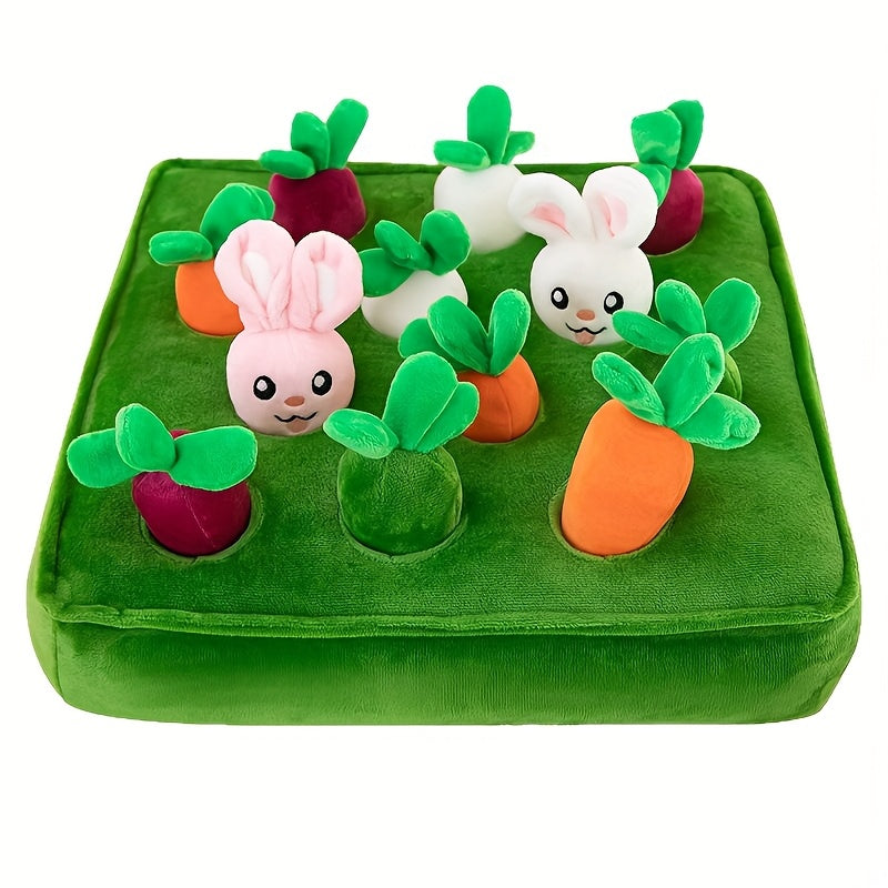 Interactive Plush Toy Doll Game Set 13 77in Carrot Puzzle Green Carrot