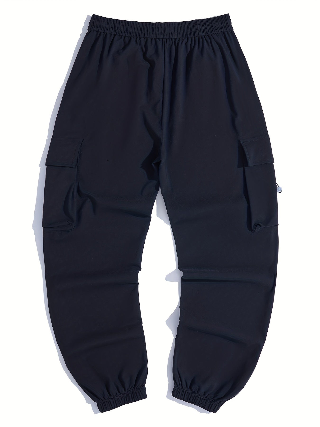 Dog Pocket Cotton Cargo Pants Men's Casual Drawstring Cargo Joggers