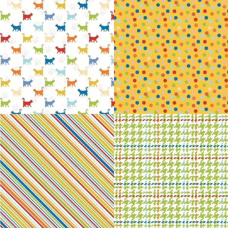 24pcs Cat Pattern Scrapbook Papers DIY Albums & Journals