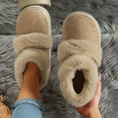 Thermal Lined Faux Suede Snow Boots for Women