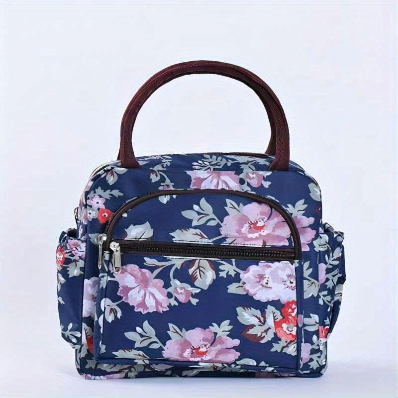 Cartoon Pattern Satchel Bag Zipper Lunch Bag for Work