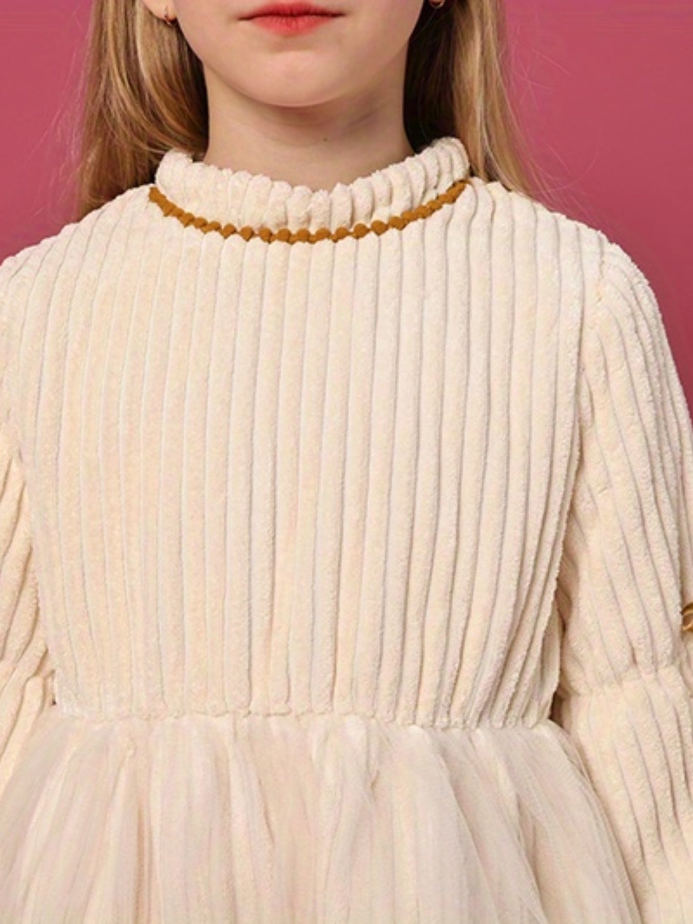 Vintage Style Velvet Long Sleeve Tutu Dress