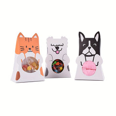 5pcs Colorful Cat Pet Folded Paper Packaging Box