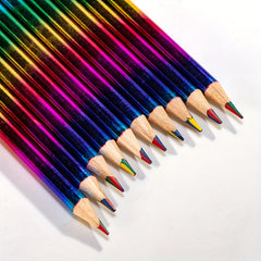 12 Rainbow Colored Pencils Set for Painting