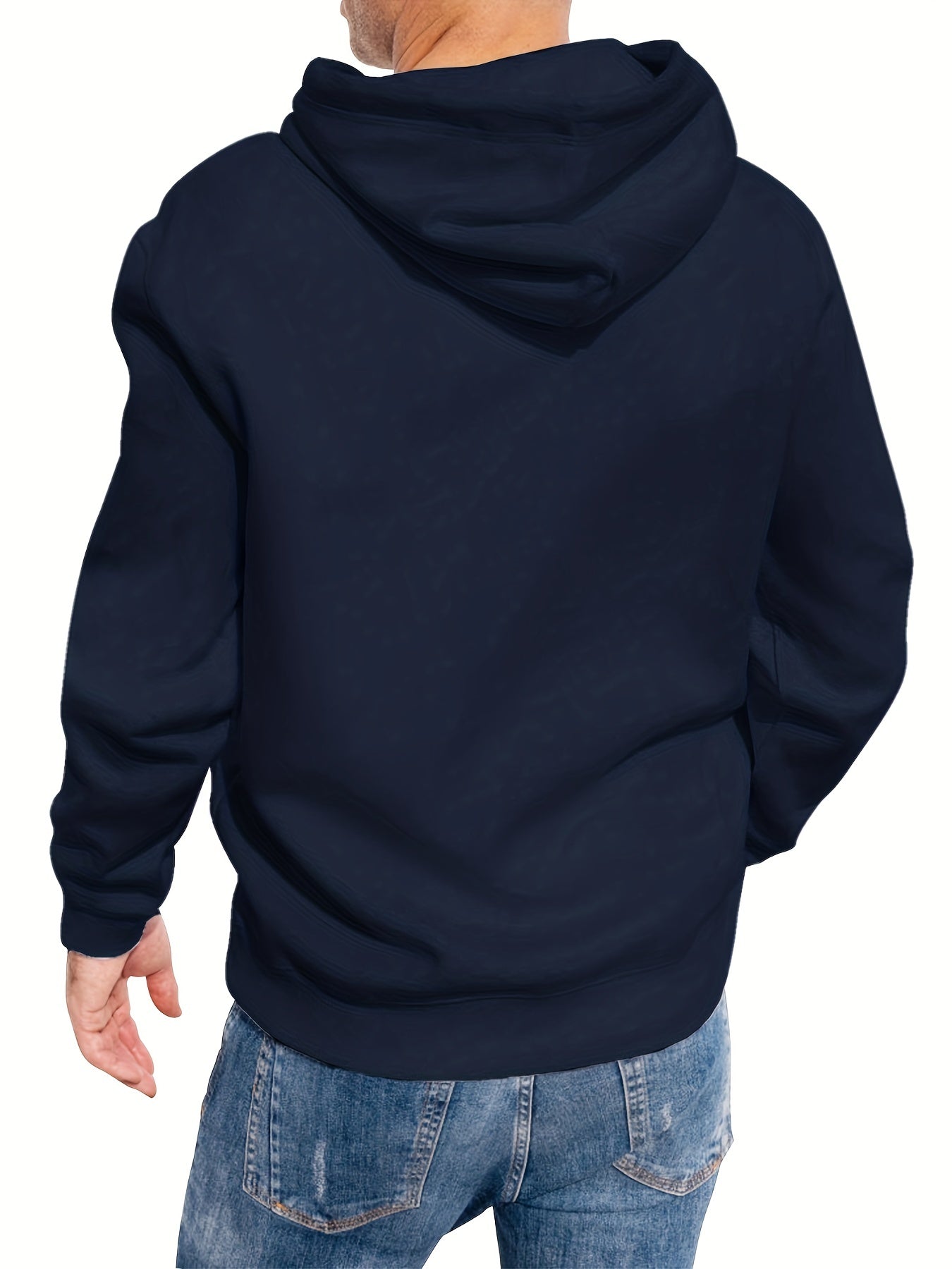 Cartoon Dog Print Hoodie Men's Graphic Pullover Hooded Sweatshirt