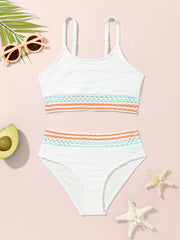 Baby Girls Split Swimsuit Set Sun Protection Bathing Suit