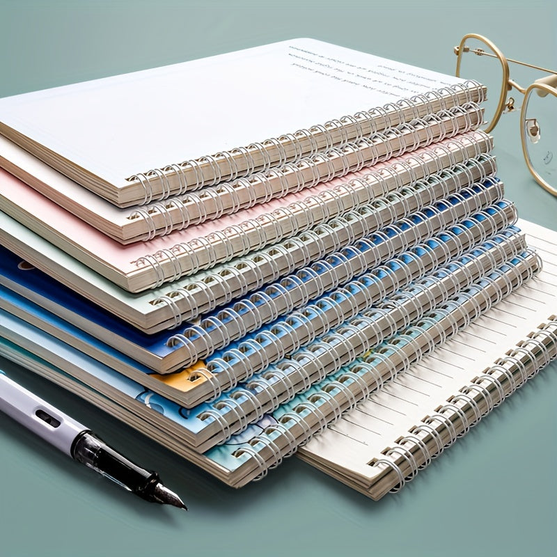 A5 Grid Notebook 21 Coil Diary Book Transparent PP Notebook