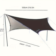 Hexagonal Rain Sun Awning for Outdoor Camping