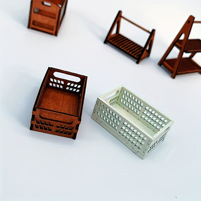 Dollhouse Mini Storage Box Scene Decoration Gift - No Electricity Required