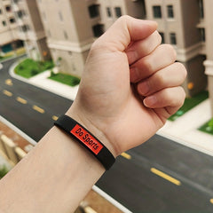 2pcs Silicone Sports Bracelet for Active Lifestyles - Comfortable Wristband