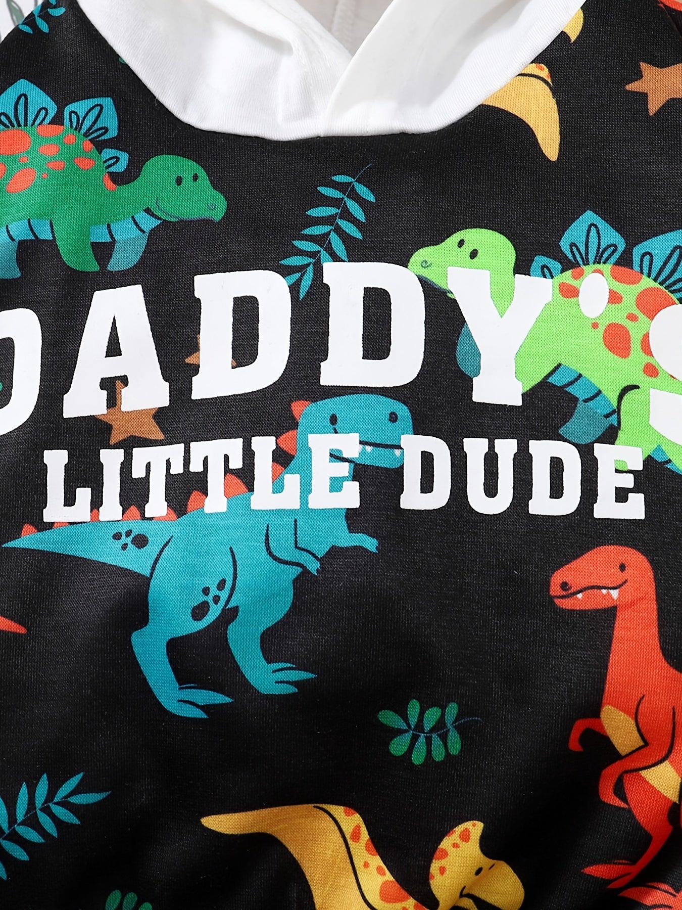 Baby Boys Dinosaur Pattern Hoodie & Pants Set