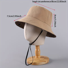 Flower Print Reversible Bucket Hat Lightweight Sunshade Fisherman