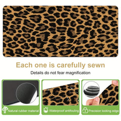 Leopard Print Desk Mat Desk Pad Large Gaming Mouse Pad E Sports Office Keyboard