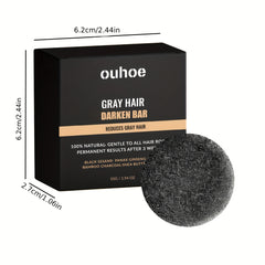 Gray Hair Darken Shampoo Bar Hair Cleaning Care Soap
