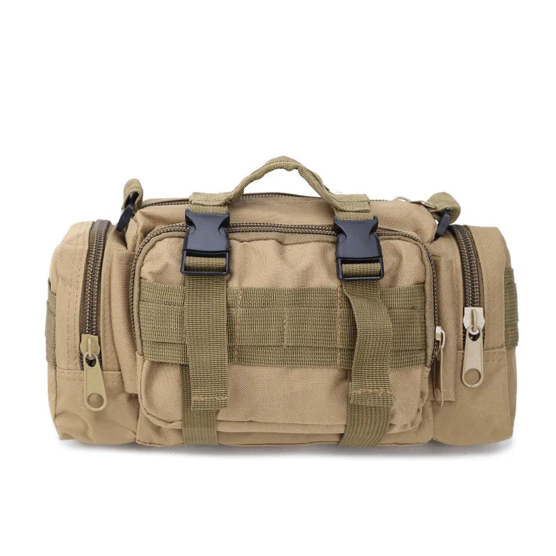 Waterproof Canvas Waist Bag Men Climbing Bags Outdoor Military Tactical Camping