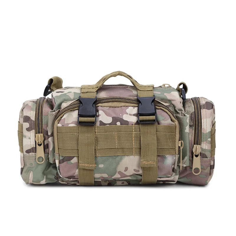 Waterproof Canvas Waist Bag Men Climbing Bags Outdoor Military Tactical Camping