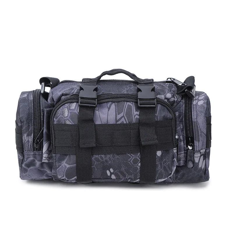 Waterproof Canvas Waist Bag Men Climbing Bags Outdoor Military Tactical Camping