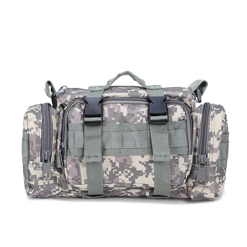 Waterproof Canvas Waist Bag Men Climbing Bags Outdoor Military Tactical Camping