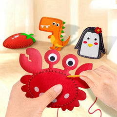 6pcs Non Woven Fabric Craft Kit for Kids Doll Accessories