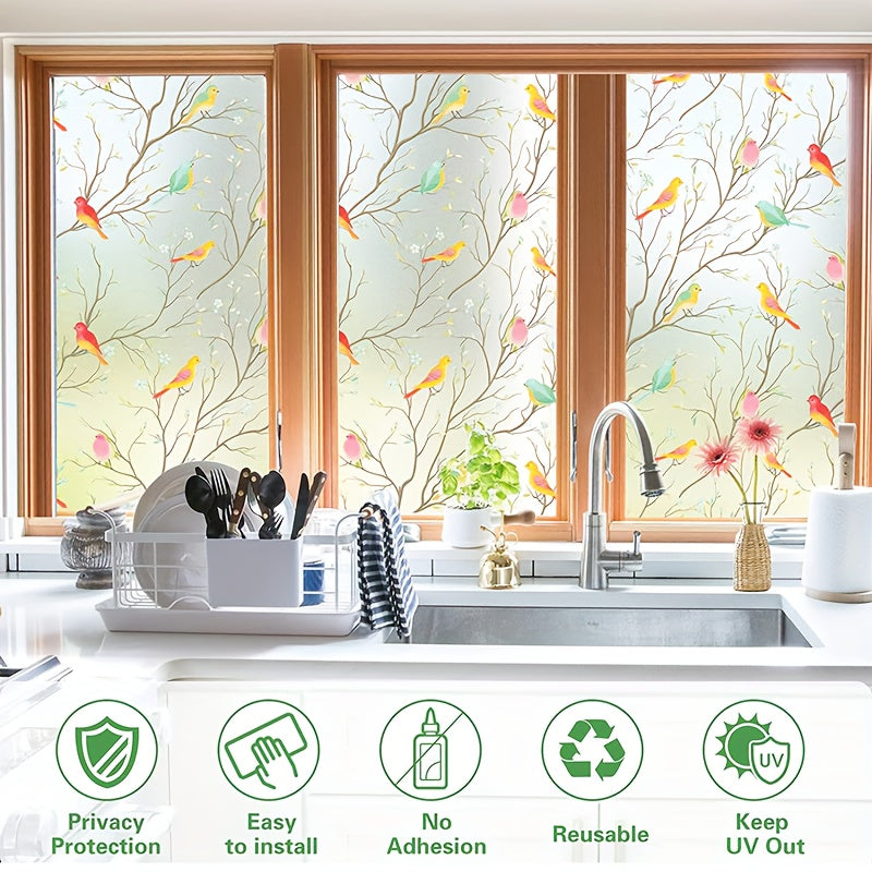 Stained Glass Window Film Privacy & Sun Blocking