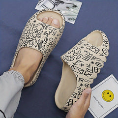 Unisex Cartoon Cloud Slides Pillow Slippers Non Slip Shoes For Indoor Outdoor