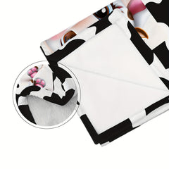 Cow Print Blanket Small Throw Blanket Car Travel Blanket