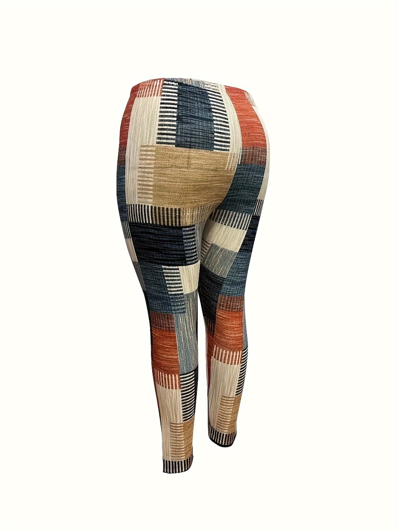  Patchwork Print High Rise Legging