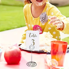 2pcs 85mm Lollipop Message Clip Desktop Metal Ornament Sticky Note Clip