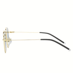 Square Metal Sunglasses Anti Glare UV400