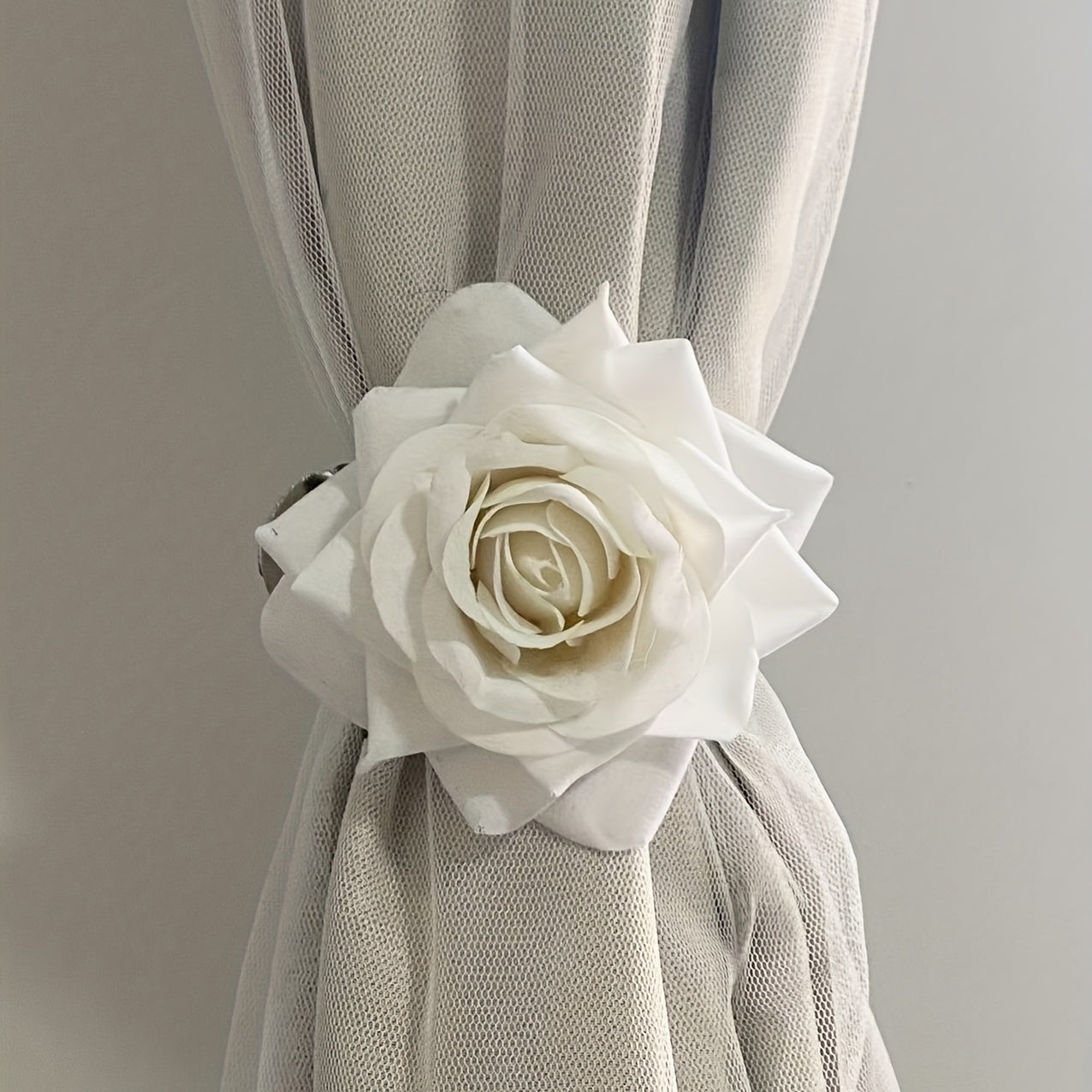1pc Artificial Rose Holdbacks Curtain Buckle Home Decoration