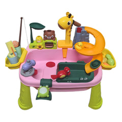 4 In 1 Mini Water Table with Removable Legs Kitchen Sink Toy
