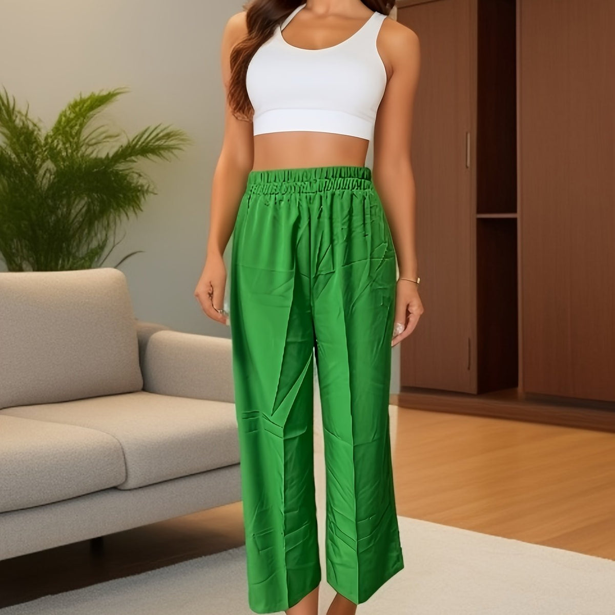 High Waist Wide Leg Pants for Women
