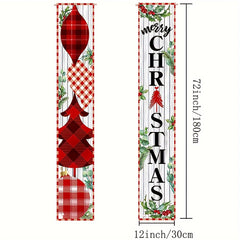 Christmas Door Banner Porch Decor 182x30cm