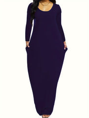  Casual Dress Women's Plus Letter Print Maxi Dress