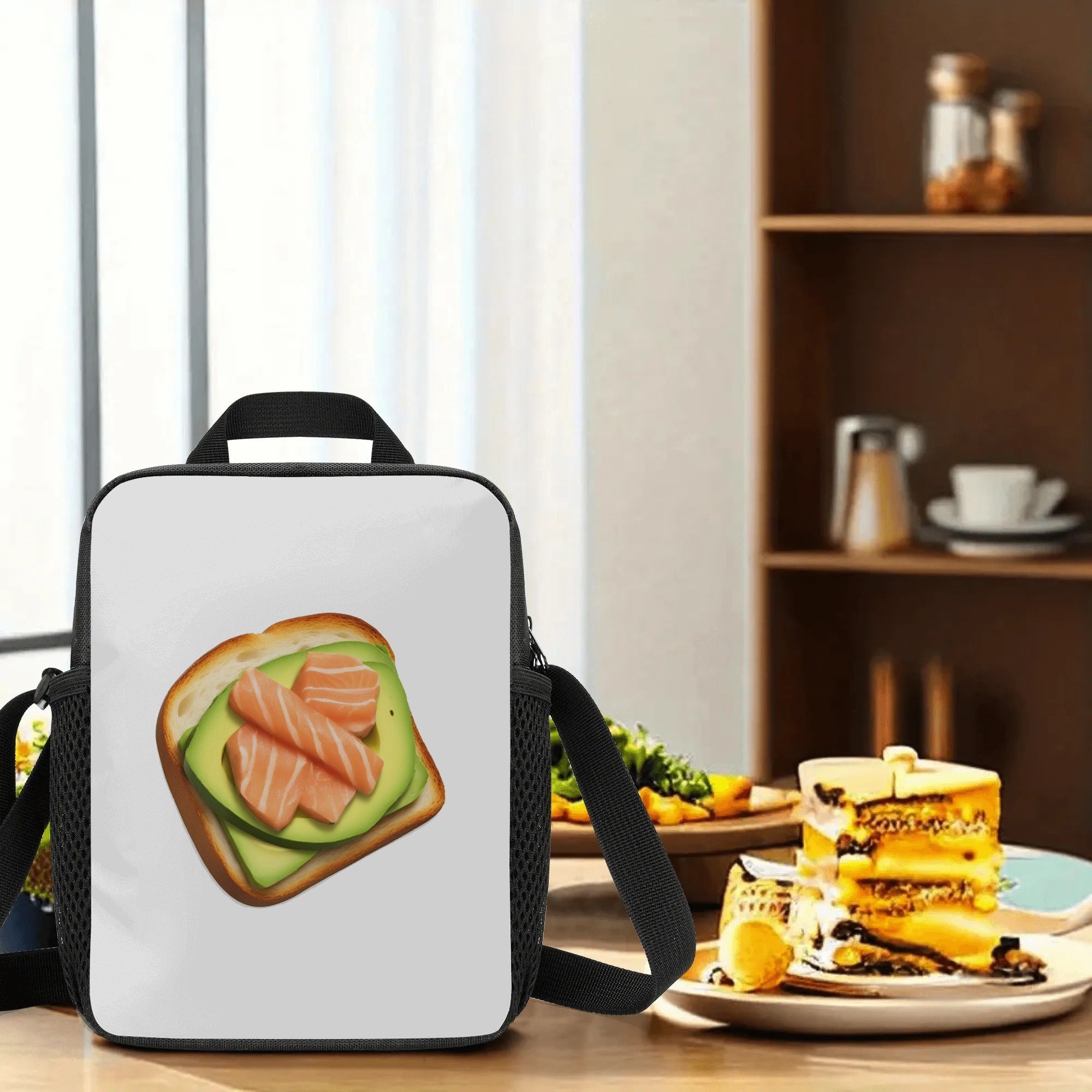 Customizable Photo Insulated Lunch Bag Reusable Cooler Backpack