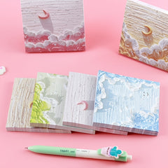 50 Sheets Sticky Notes 3x3 Tearable Painting Style