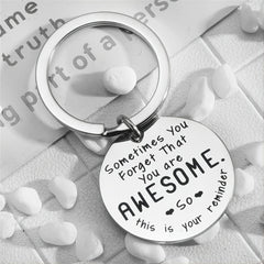 Motivational Stainless Steel Keychain Gift Inspirational Jewelry