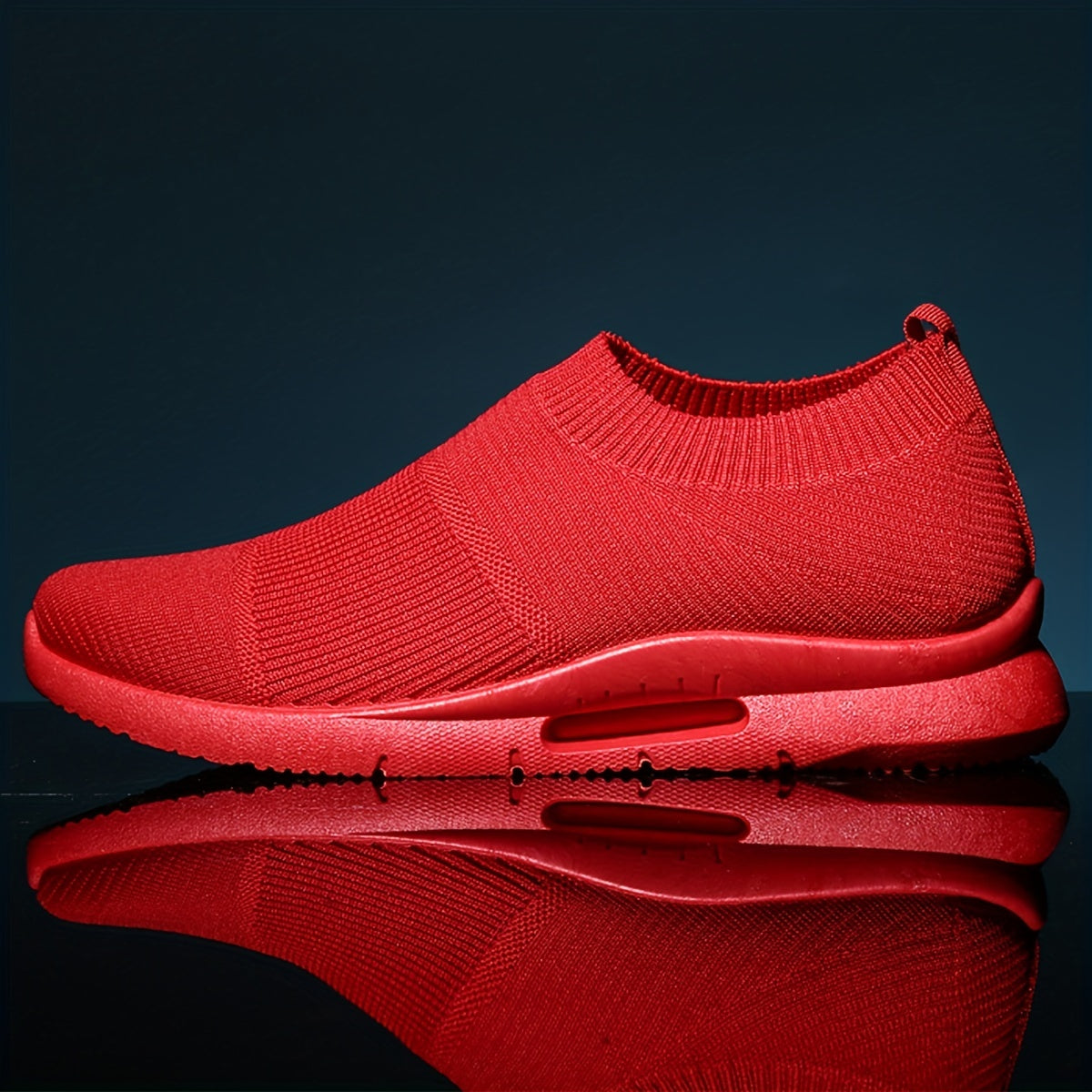 Women's Knitted Sports Shoes Slip On Running Sneakers