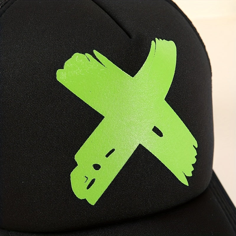 Men's Embroidered Baseball Cap Outdoor Mesh Hat