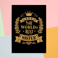 Modern Art World's Sister Wall Sticker for Kids Room Decor