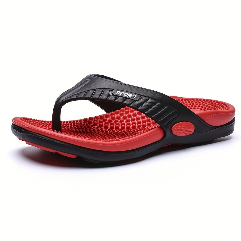 Men's Massage Thong Sandals Non Slip Flip flops for Indoor Outdoor