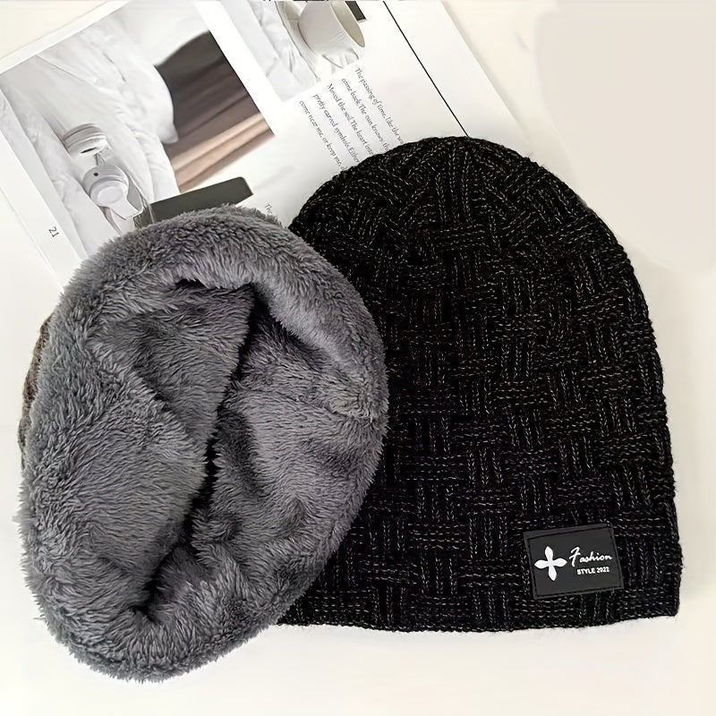 Unisex Coldproof Pile Striped Fleece Fur Hat
