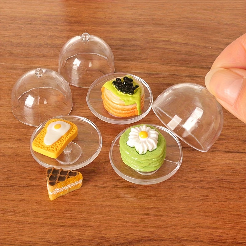 1pc Dollhouse Cake Tray & Cover 1/6 1/12 Scale Realistic Dessert Display Rack