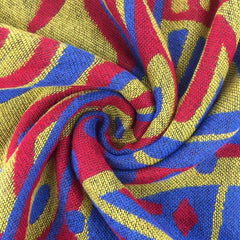 Boho Style Jacquard Shawl Scarf Coldproof Warm Print Shawl